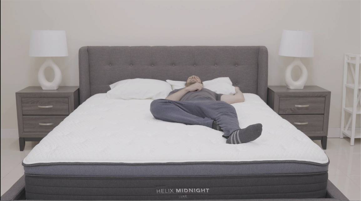 Helix Midnight Luxe Mattress Review Helix Midnight Lux Mattress Review by Sleep Examiner - Back Sleeping